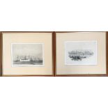 A pair of lithographs after David Roberts RA, 'Ruins of Luxor from the South West' and 'Tombs of the