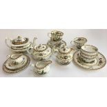 A Copeland Spode 'Peplow' part tea service, 17 pieces, to include teapots, teacups, saucers, milk