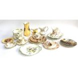 A mixed lot of teawares and ceramics to include Masons, Aynsley, Wedgwood, Crown Derby, Royal