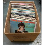 A mixed box of vinyl LPs to include Adam and the Ants, Ella Fitzgerald, The Temptations, Roy