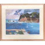 Frank Archer RWS, 'Dartmouth from Kingswear', colour lithograph, signed in pencil, numbered 164/500,