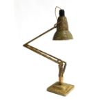 A Herbert Terry anglepoise lamp, on square stepped base
