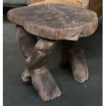 A tree stump garden table, 56cmH