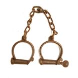 A pair of Miatt manacles, used by the Zimbabwe police