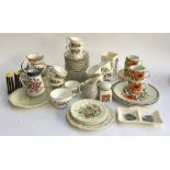 A Wedgwood 'Sandon' part tea set; together with a Royal Doulton 'Malvern' plates; Royal Doulton '