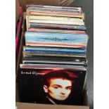 A mixed box of vinyl LPs to include Sinead O'Connor, Adam and the Ants, Madonna, Luther van Dross,