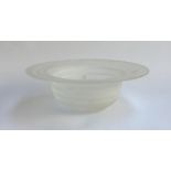 A Paul Schulz of New York smoked glass fruit bowl, 35cmD