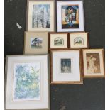 Various colour prints after Monet, Paul Klee and others, (8)