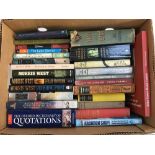 A mixed box of books to include various novels and various Folio society editions, to include