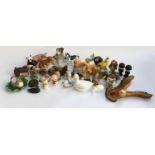 A large collection of animal figurines, various makers to include USSR, Leonardo Collection,