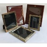 A silver chased and repousse silver picture frame by William Comyn, Sheffield, internal dimension