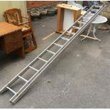 A two section aluminium ladder, each section 3.5m long