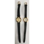 Ladies CVP watch with Japanese movement plus a ladies Lorus watch both on leather straps