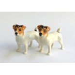 Two Beswick Jack Russell Terriers, each 7cmH