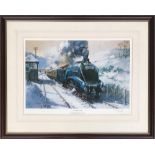 After Terence Cuneo, limited edition print of 'The Flying Scotsman', signed and numbered 12/100,