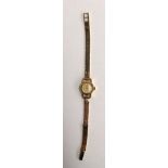 International Watch Co ladies gold watch on a 9ct strap marked Birmingham, maker B & S