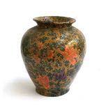 A Lombok terracotta vase (af), 33cmH