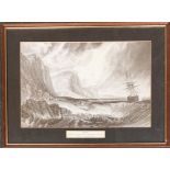 Local interest, Bridport Harbour, engraved by W.B Cooke, after Turner, 24x37cm