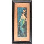 A 1920s print of a lady and gentleman