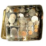 A collection of approx. over 200 coins, to include coins from Switzerland, Kenya, America, France,