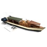 A Wilton Castle paddle driven scale model, approx. length 125cmL