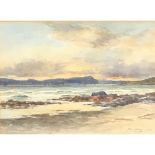 John Cochran (Scottish, 1821-65), Sunset on Kilbrennan Sound from Macbrie Shore Arran,