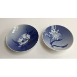 Two Royal Copenhagen pin dishes, floral patterns '3611' and '3612'