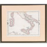 A map of Southern Italy by the London Printing & Publishing Company, 26x33cm