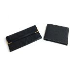 A Colibri black leather wallet, together with one other (2)