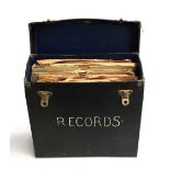 A small quantity of 78s in carry case to include Bing Crosby, The Savoy Havana Band, Vera Lynn,