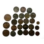 A quantity of 18th and early 19th century British copper coins to include approx. eight 1775-1807