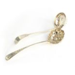 A Victorian Irish silver berry tea strainer, by Christopher Cummins (Junior), Dublin 1836;