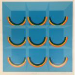 Patrick Hughes (British, born 1939) 'Made in Sky' Screenprint in colours, 1979, on wove, signed,