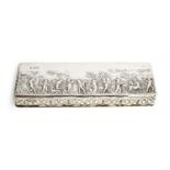 An Edwardian Neoclassical silver box of rectangular form, by George Nathan & Ridley Hayes, Chester