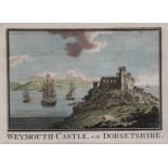 Three local interest hand coloured engravings, After H. Warren, engraved by E. Finden, 'Weymouth',