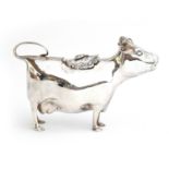 A 20th century silver cow creamer by William Comyns & Sons Ltd, London 1970, modelled as a