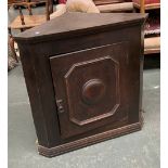 A 20th century oak corner cabinet, 76cmW