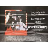 Two film quad posters, 'White Nights' (1985) and Wolfen (1981)