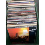 Mixed box of LPs to include Eric Clapton and various other rock and pop (green box)