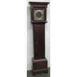 An oak cased longcase clock by George Hewett, Marlborough, 194cm high