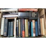 A mixed box of books, mostly history and architecture interest
