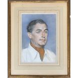 Adrian Bury (1891-1991), portrait of Air Marshal Sir Aubrey Ellwood, pastel, signed and dated 1956