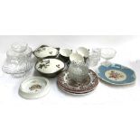 A collection of ceramics and glass to include Mindwinter tureens and lovers cups; various
