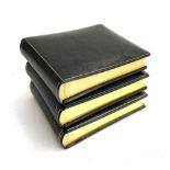 Three Asprey leather bound photo albums