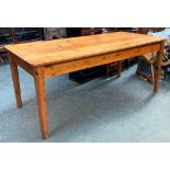 A pine farmhouse table, 183x86x76cmH
