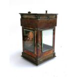 A late 19th century ships lantern, by G. Polkey of Birmingham 1898, 33cmH