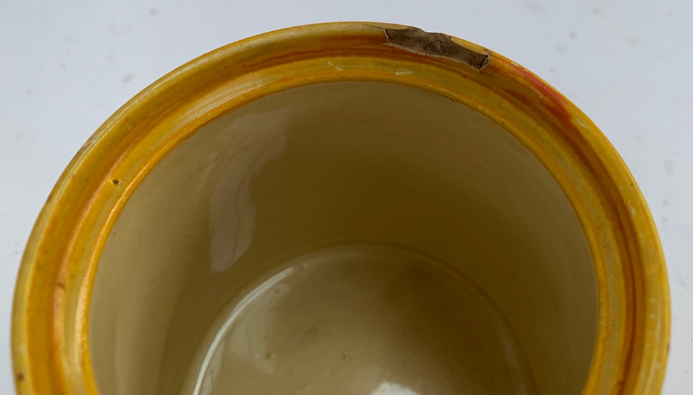 A Clarice Cliff 'Fantasque' jam pot, 9.5cmH - Image 3 of 13