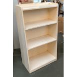 A small white painted bookshelf, 51cmW