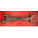 A Rolls-Royce spanner, half inch 7/16, 18cmL