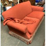 A three seater sofa, loose cushions, approx. 183cmW